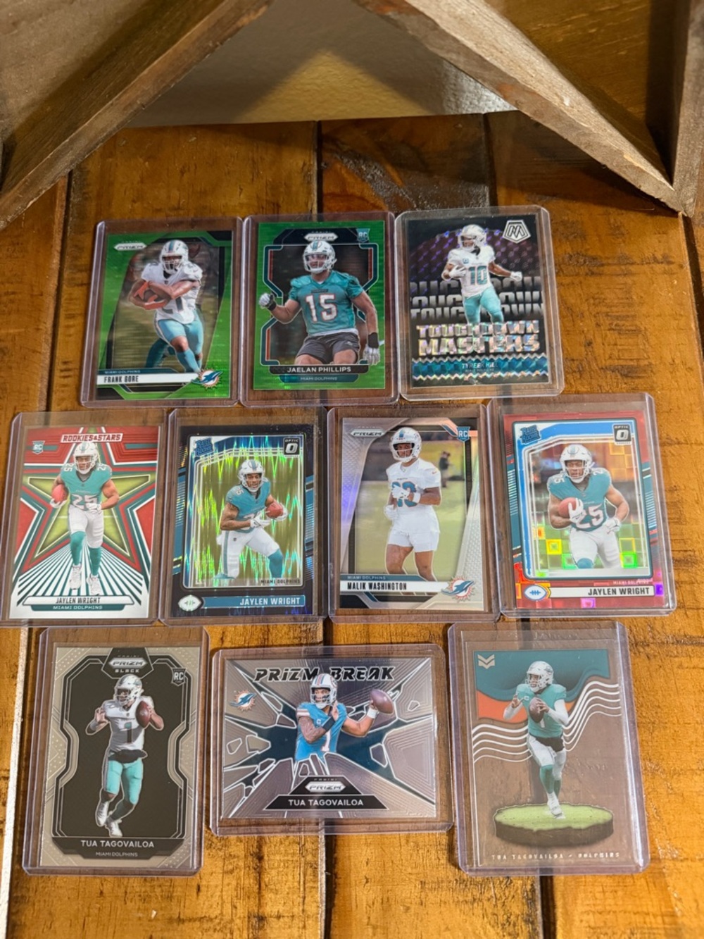 Miami Dolphins Trading Card Bundle Football Collector Set